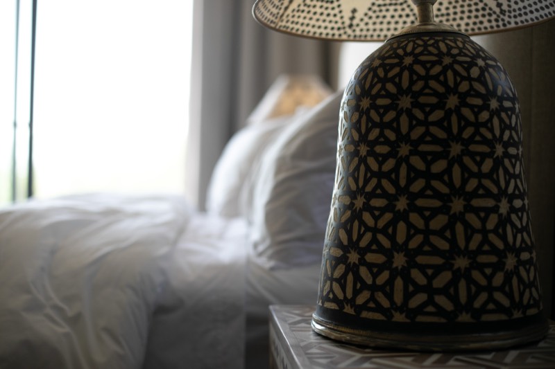 Suite Four: hand-crafted bedside lamp